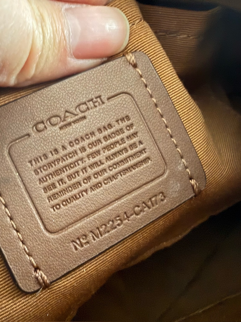 Coach Pebbled Leather Teri bag - Picture 4 of 5
